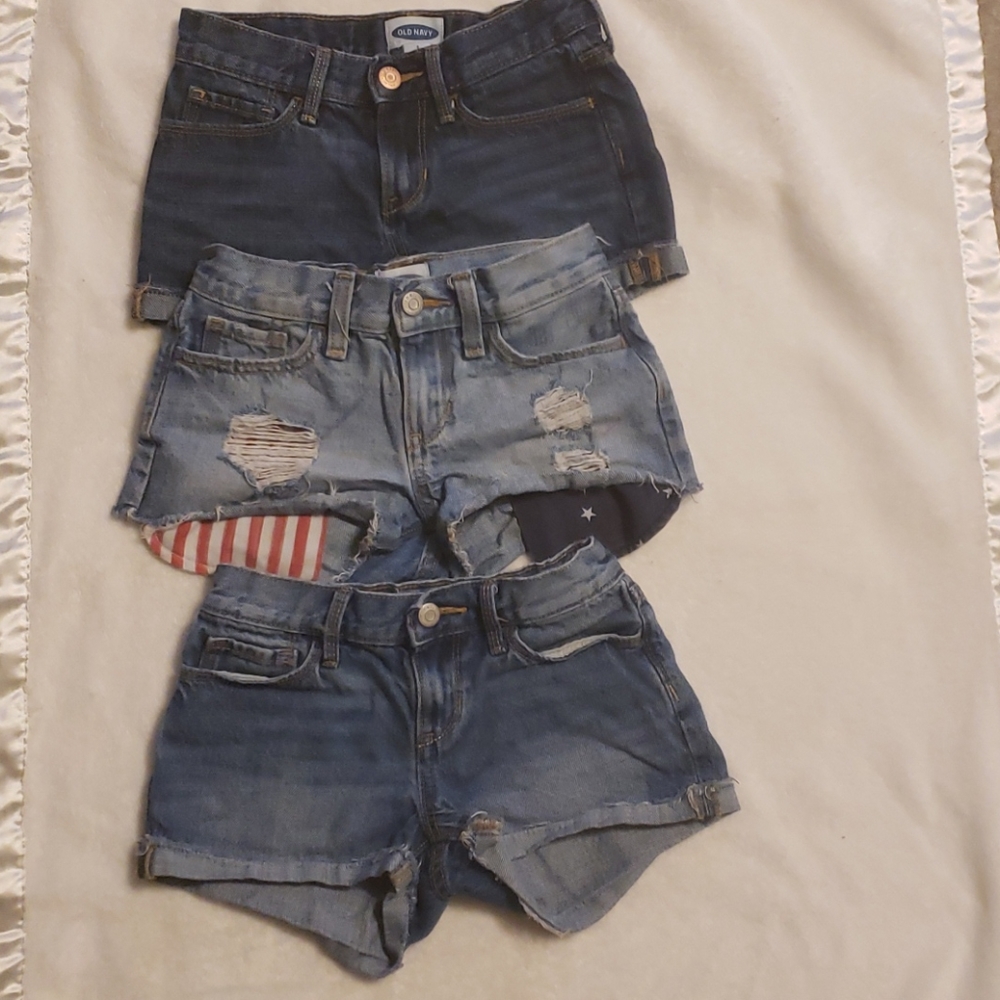 girls size 8 old navy jean shorts (3)